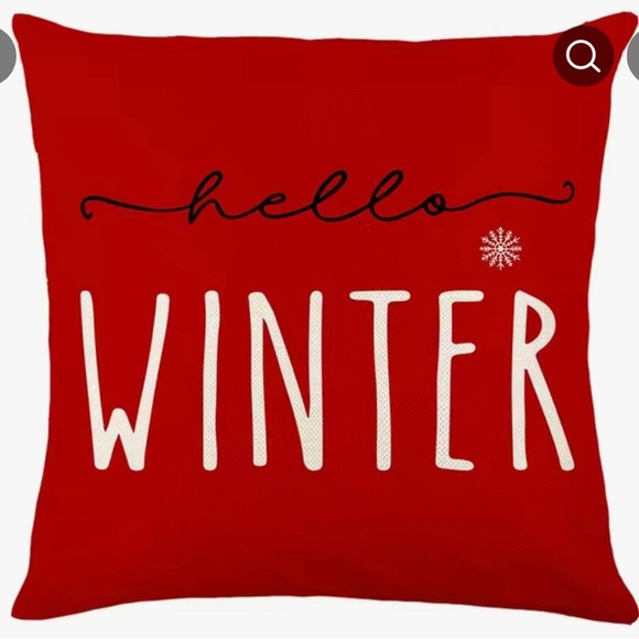 2pc Merry Christmas Hello Winter and Truck with tree pillow cases 17.7 x 17.7 B9 - Picture 2 of 4